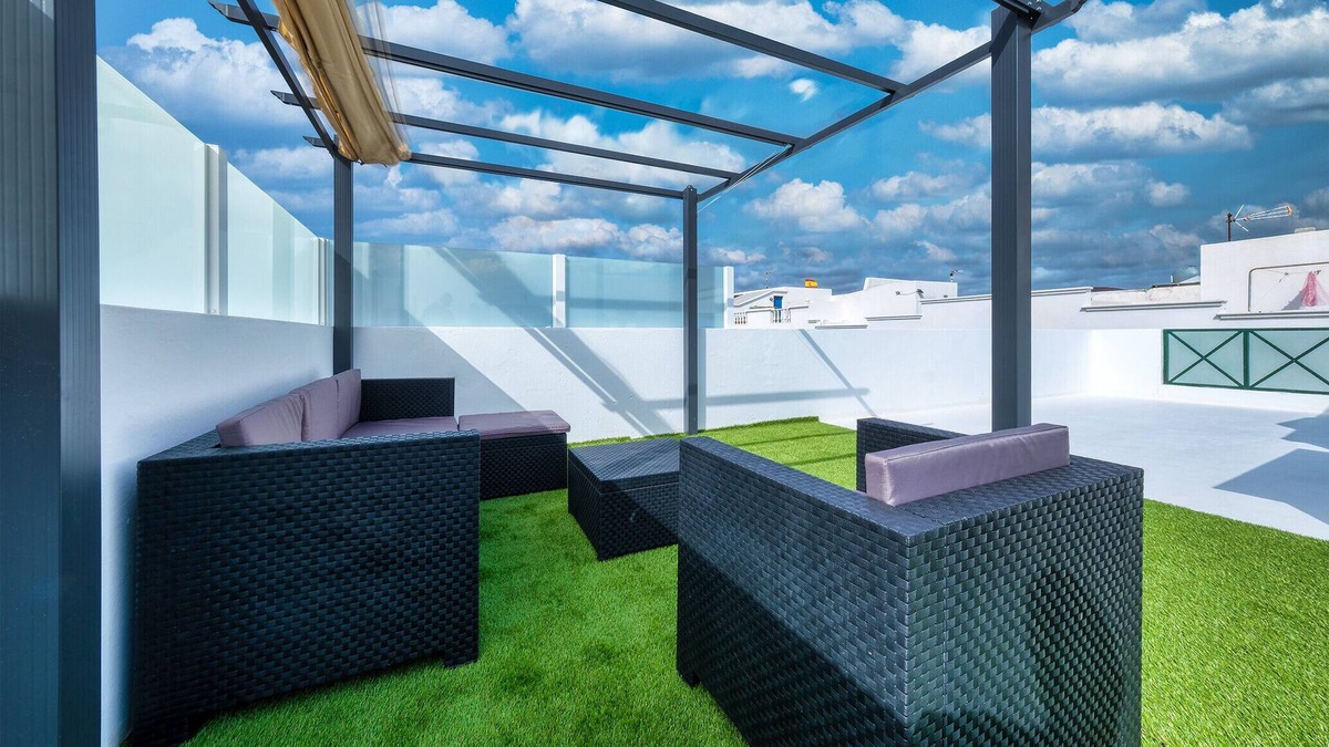 El Golfo Ski Chalet | El Golfito -rooftop terrace with sea view