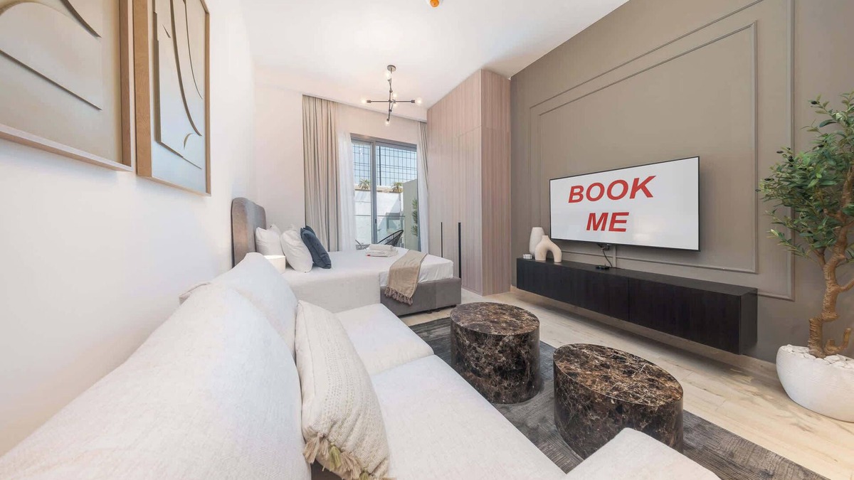 Jumeirah Village Triangle Apartment | Elegant Studio in JVT Sleeps 3 with Balcony