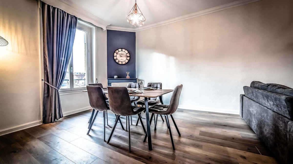 Brive-la-Gaillarde Apartment | Elegant Apartment Parking King Size Bed