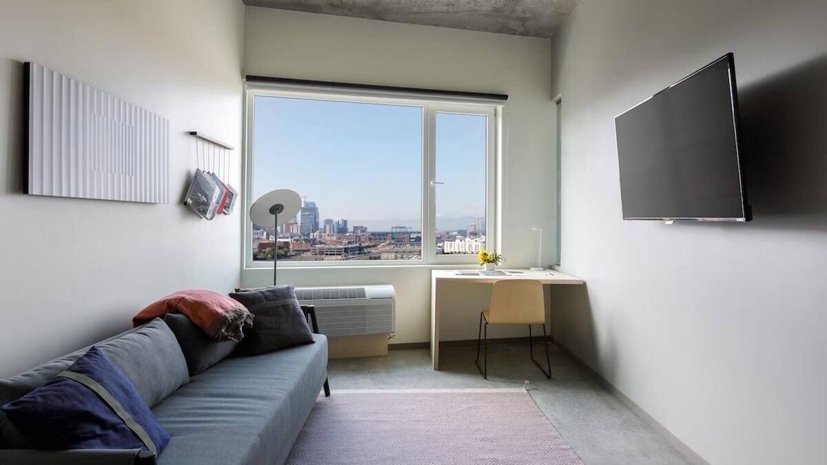 River North Art District Hotel | Elegant Mountain View Suite with Spacious Interiors and Stunning Scenic Views