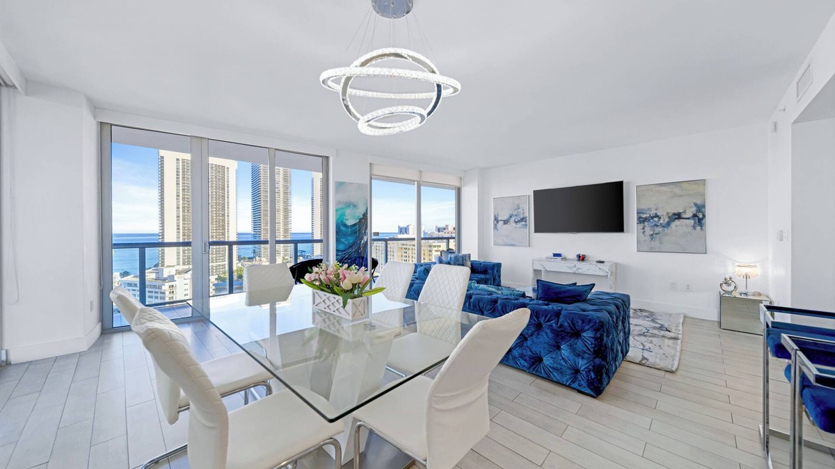 Hallandale Beach Apartment | ★ Elegant Vacation Home in Beachwalk with Balcony Overlooking Ocean Views