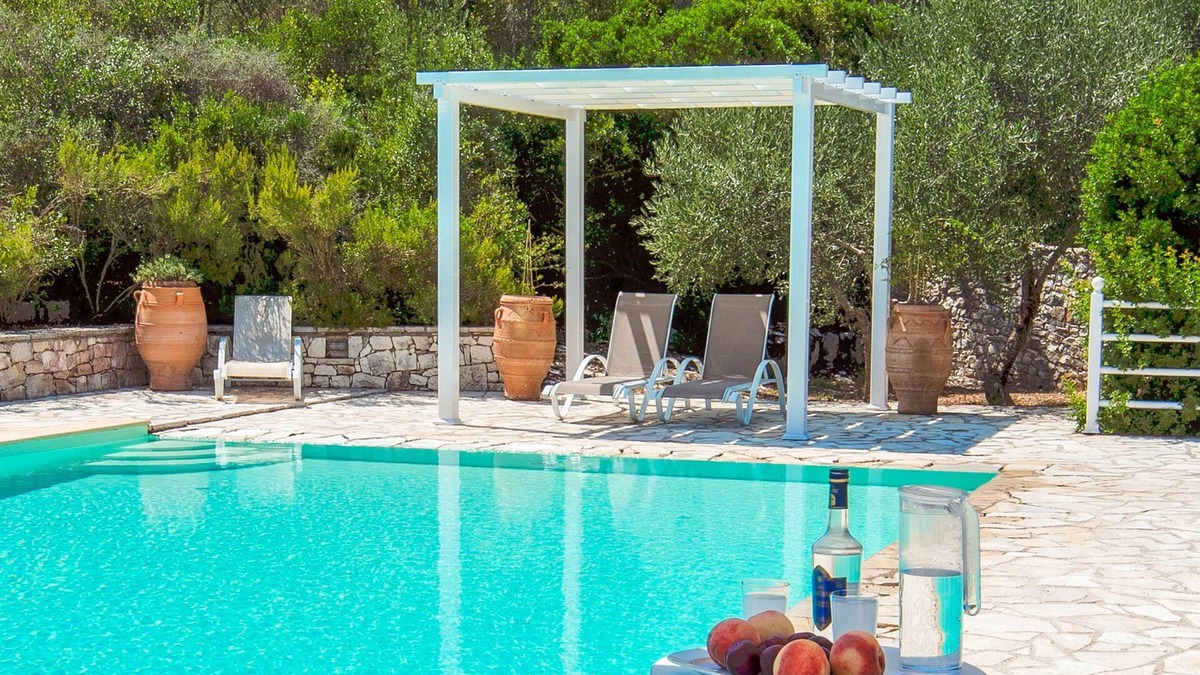 Katsimatika Villa | Eleni Villa: 2BR, Pool, Seaviews in Yioliskari, Paxos Greece