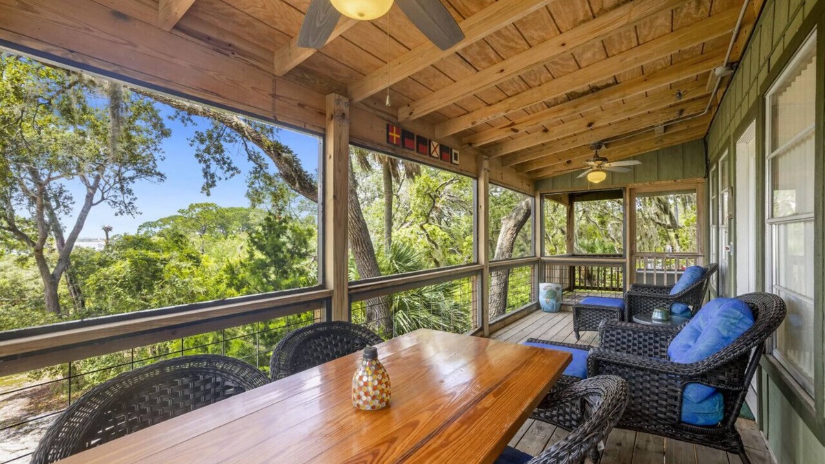 Cedar Key Cabin | Elevated Serenity - Cedar Summit Upstairs 2BR Vacation Retreat with Breathtaking Views