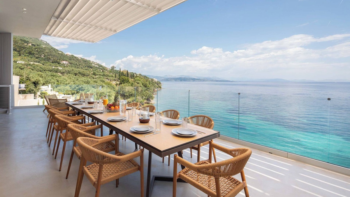 Barbati Villa | Elysian Shore Villa - Beach front - private pool - private beach - Sea views