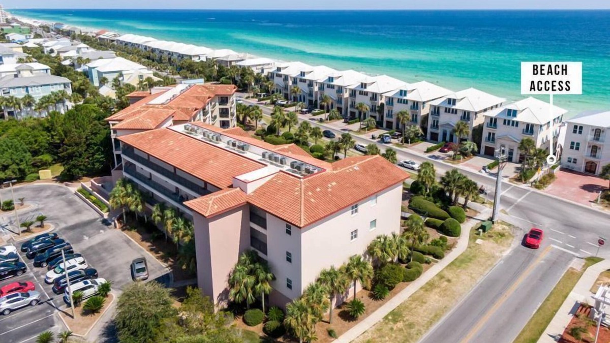 Frangista Beach Condo | EMERALD WATERS 106-GROUND FLOOR-POOL AND SPA-GATED BEACH ACCESS