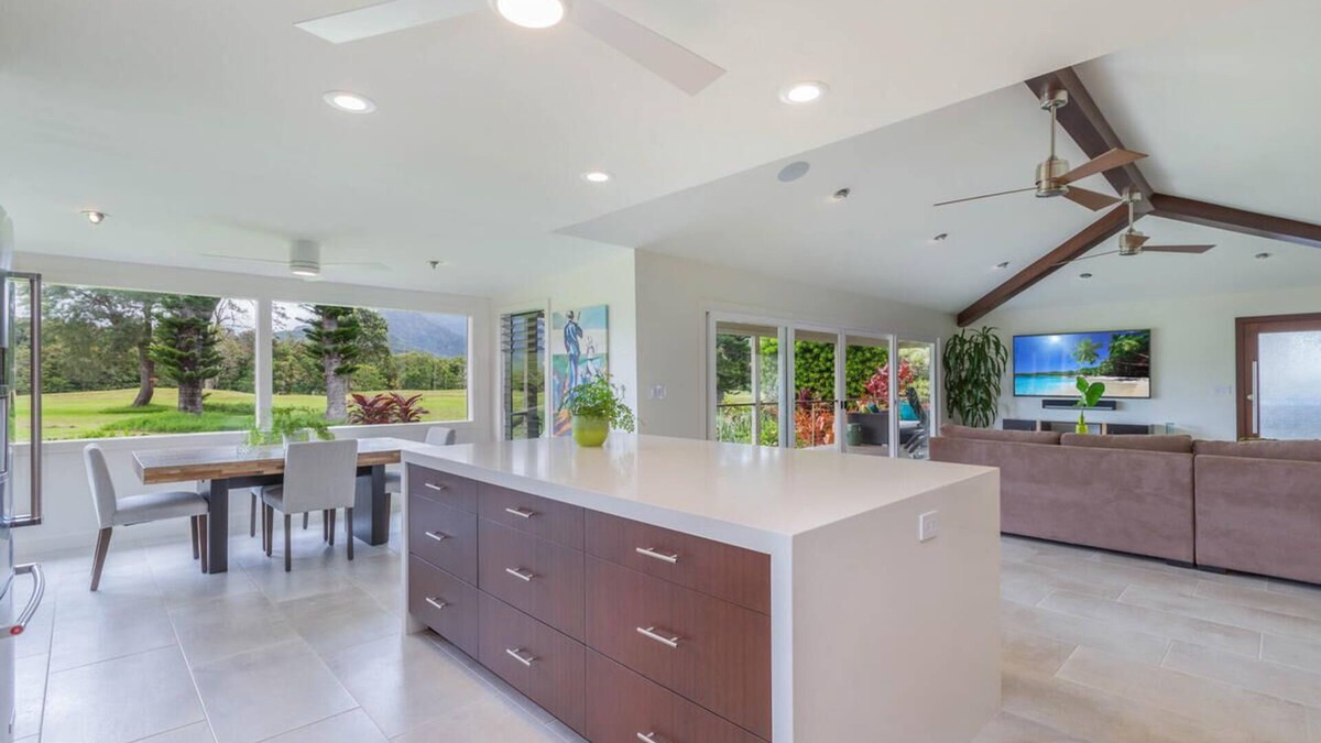 Princeville House | Emmalani Oasis - Luxe Designer Home with stunning Mountain Views