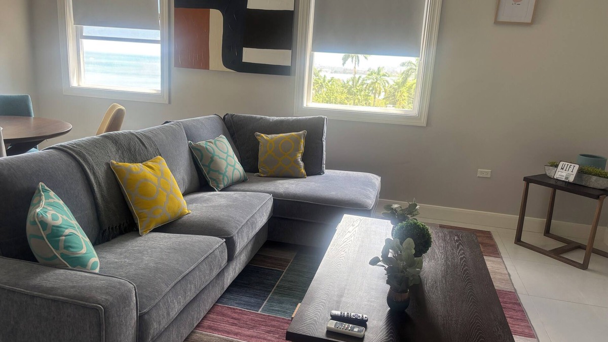 Reading Apartment | Enjoy and relax! Spacious 2/2, ocean views, gym,& pool, in lovely Montego Bay!