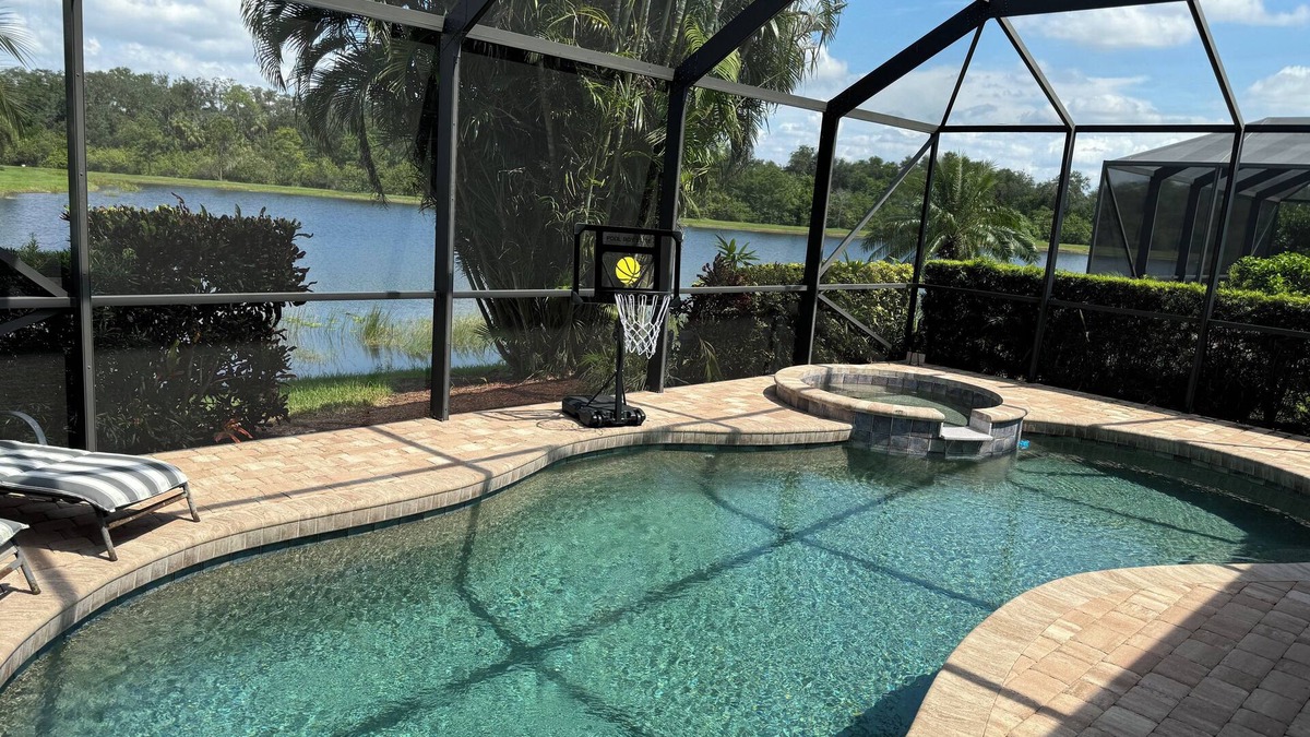 Braden River House | Enjoy it all! 3 BR home, private pool on prestigious River Strand golf course