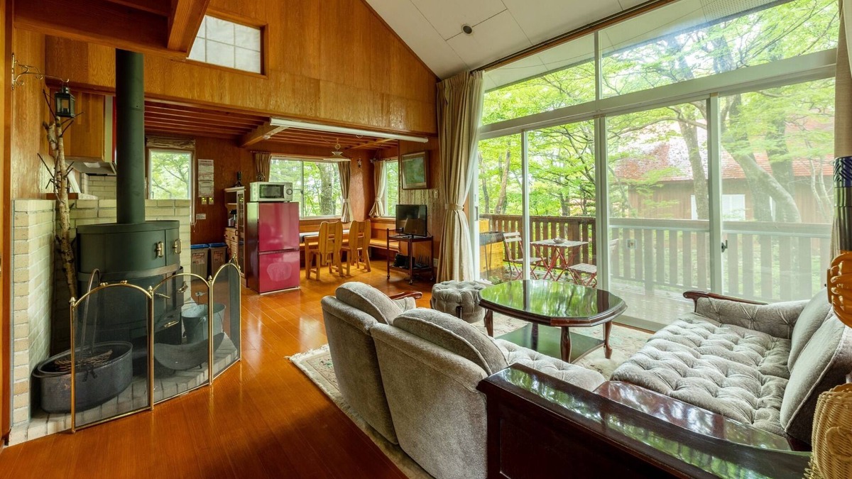 Yumoto House | Enjoy Nasu on the deck in the green forest Silenc - Red craft / Nasu-gun Tochigi