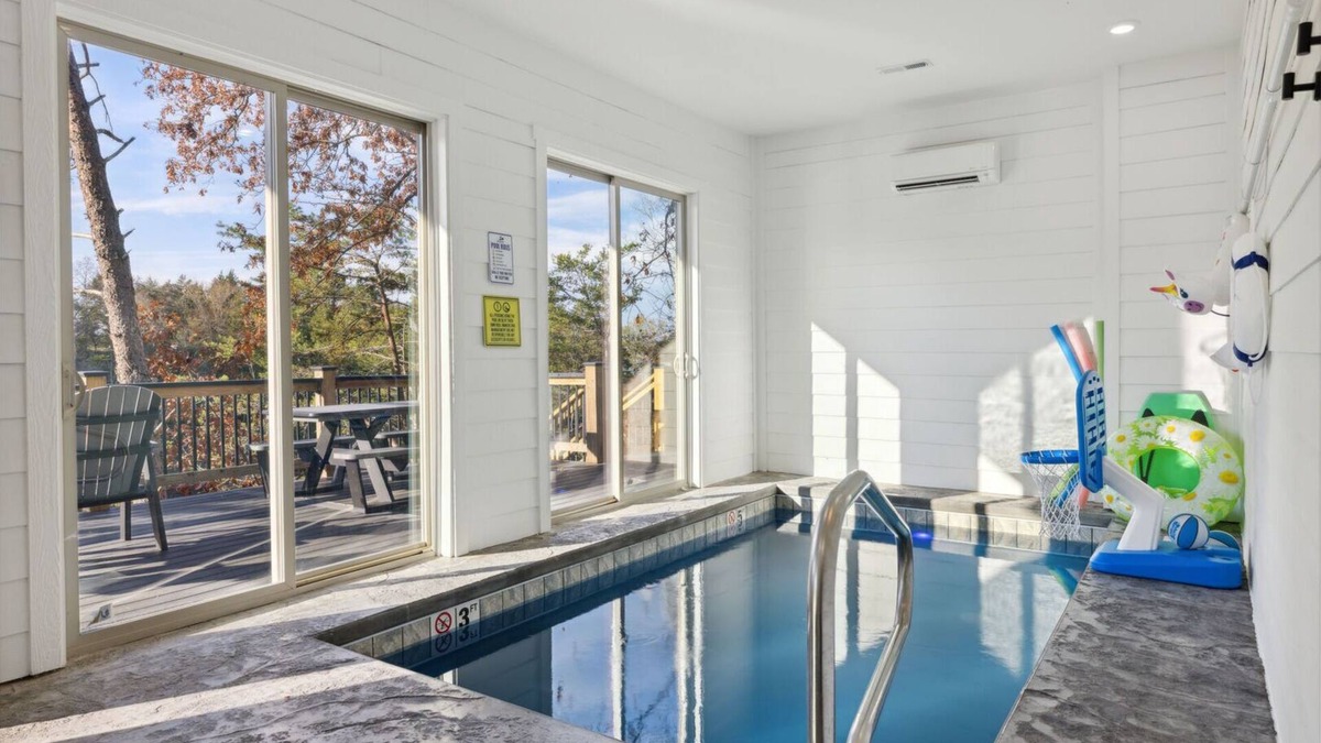 Sevierville Cabin | Enjoy the "Calm On The Water" in a Relaxing Luxurious Pool Cabin on the Lake!