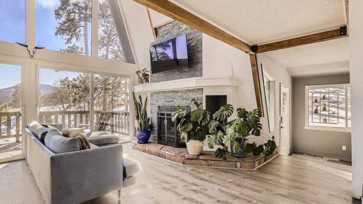 Morrison Cabin | Enjoy this fully remodeled A-frame near hiking/biking trails, Red Rocks, Evergreen, Denver