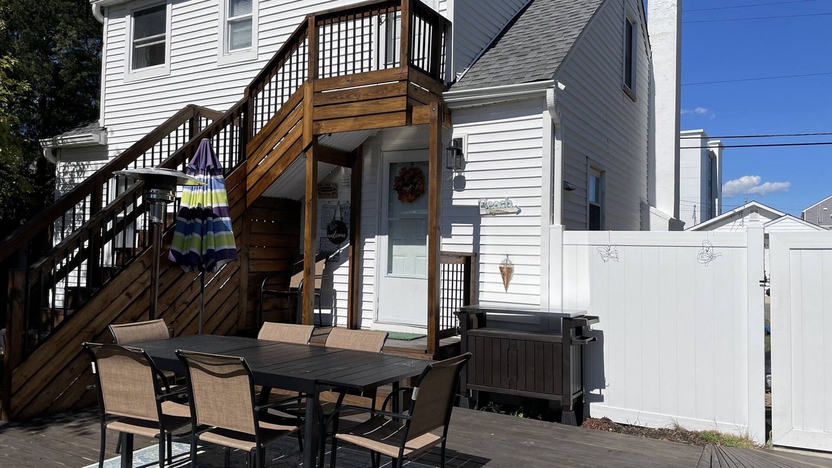 Seaside Heights House | Entire 2 Family cottage, private garden, by sea, boardwalk & bay.No Proms