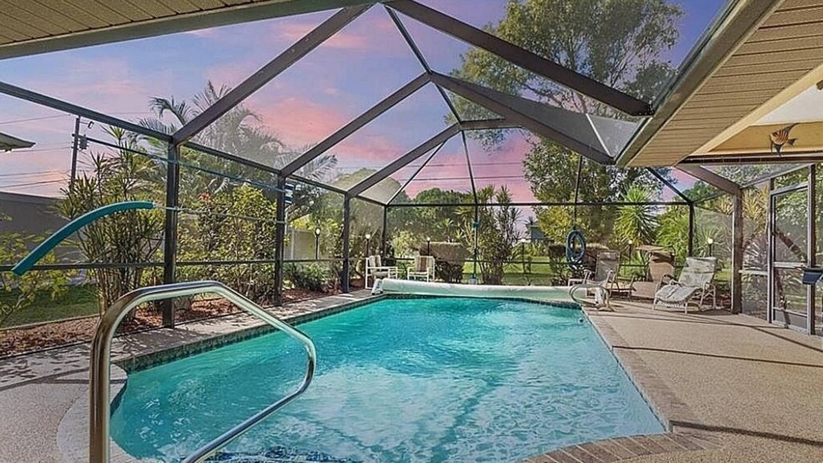 Diplomat House | Entire House - 3 bed 2 baths, with large, heated pool in Cape Coral.