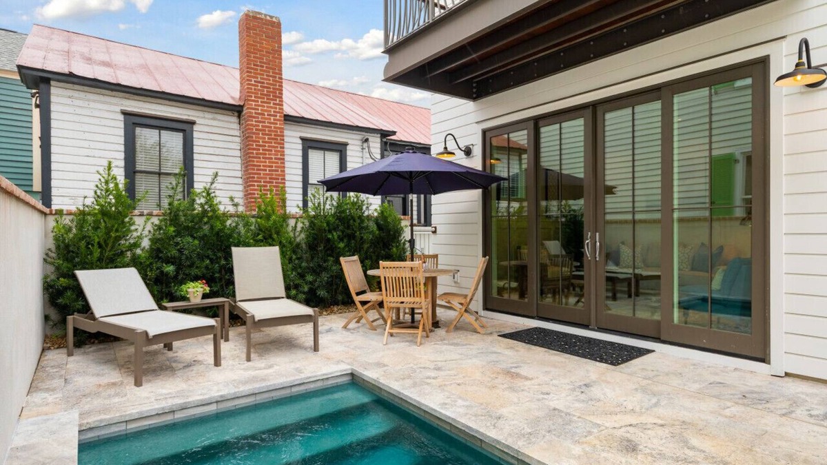 Downtown Charleston House | Entire New 3 Story House w/Private Heated Spa/Pool, Roof Top Deck & Elevator