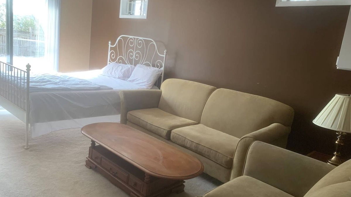 Orangeville House | Entire place, Ground level walkout Basement with Huge backyard