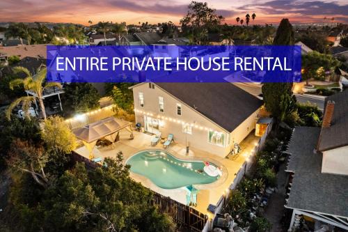 Rancho Penasquitos House | Entire Private Pool, King Bed, 2 Living Room, Gate Yard in Rancho, Available Now