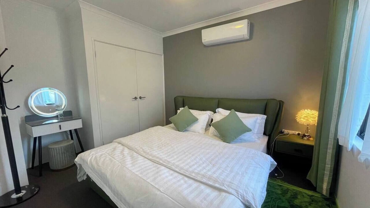 Victoria Park House | Equitice Spring Serene King Bedroom