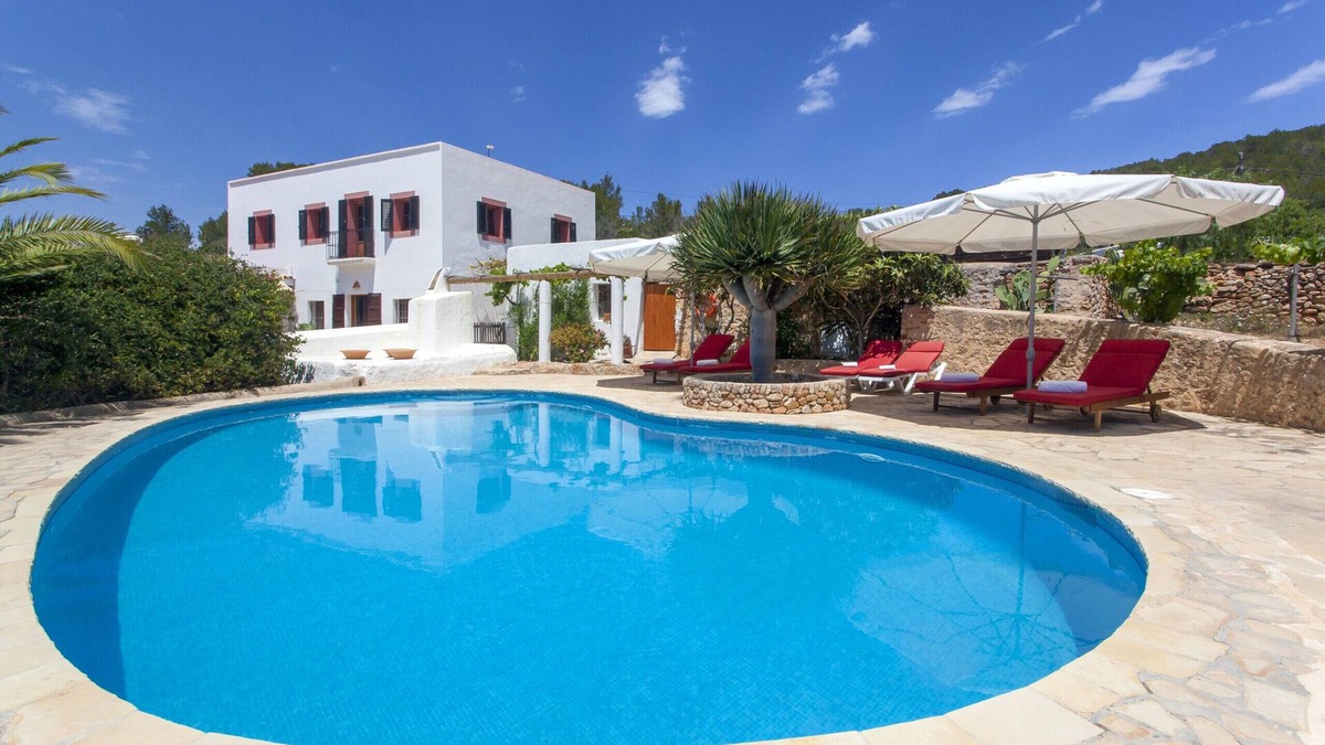 Sant Antoni de Portmany Villa | Pau de Baix typical house of Ibiza area Santa Ines private pool