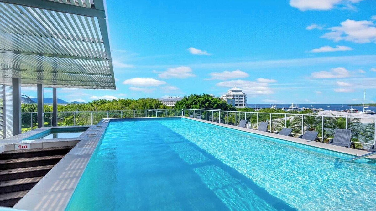 Cairns Central Business District Apartment | Escape at Harbour Lights Poolside Chic in the City