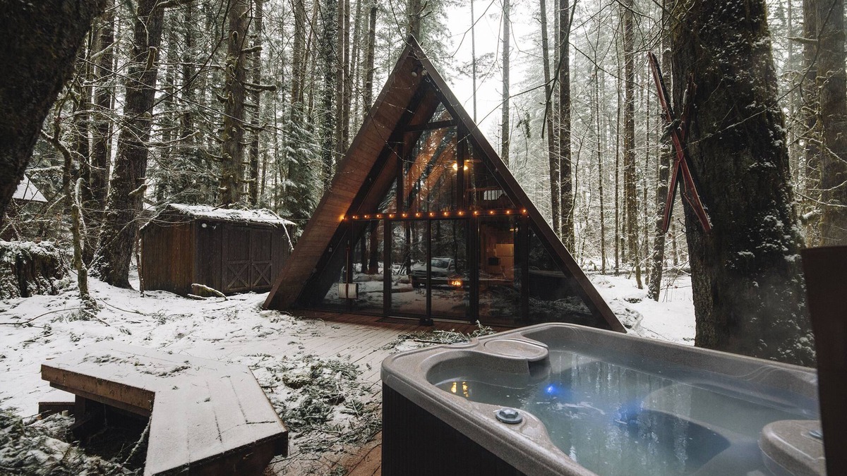 Skykomish Cabin | Escape to Sky Haus A-Frame Cabin - Your Serene Getaway with a Hot Tub!