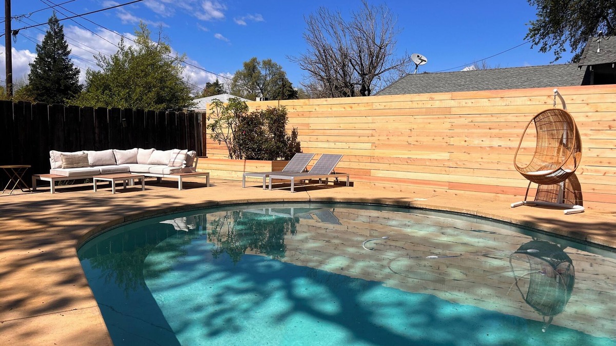 Kutras House | Escape to this Redding 3-Bedroom home with Outdoor Pool and Spa