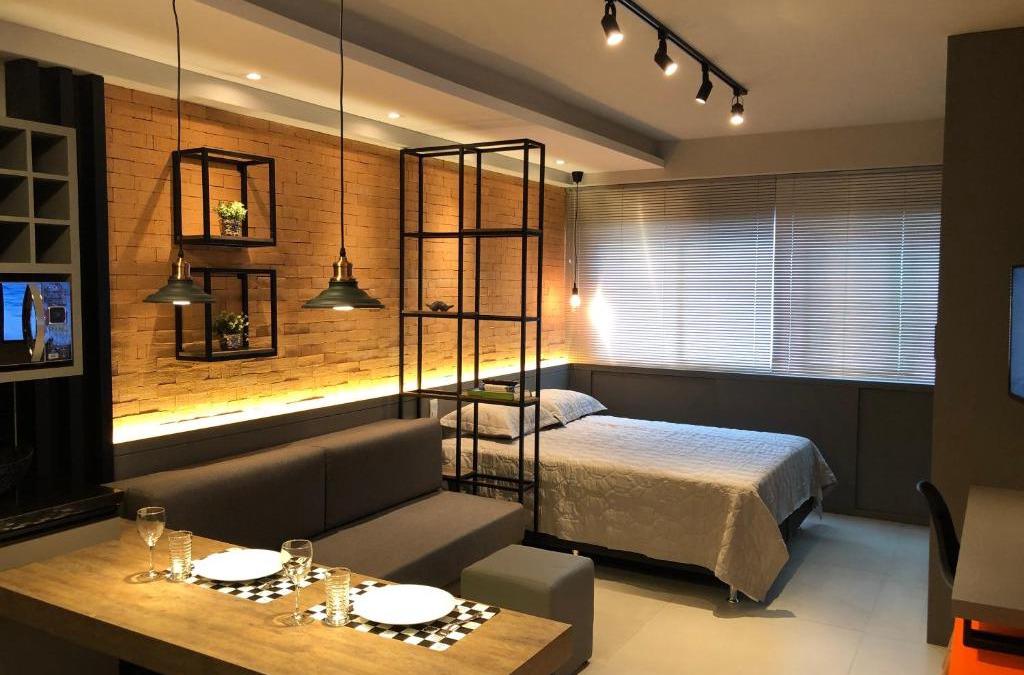 Alto da Rua Quinze Apartment | Estudio completo no coração do Batel