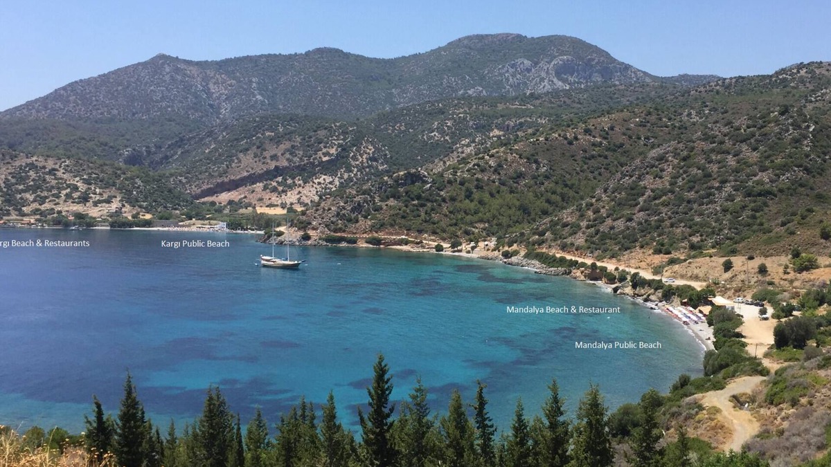 Datca City Center Condo | evdatca, Bahçe Kat, 1+1 daire