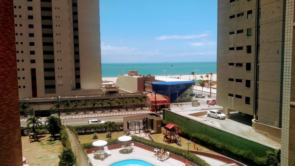 Fortaleza Apartment | Excellent fit 2 bedrooms fully furnished, cable TV, sea view from the balcony