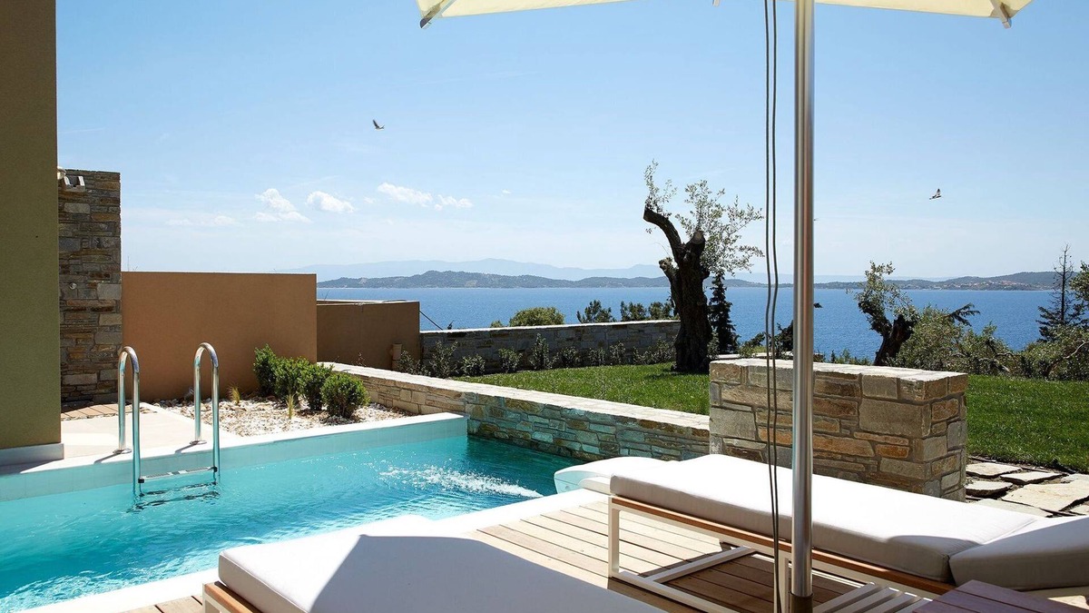 Ouranoupoli Villa | Excellent Halkidiki Villa | Junior Pool Villa 2 | 1 Bedroom | Stunning Sea View