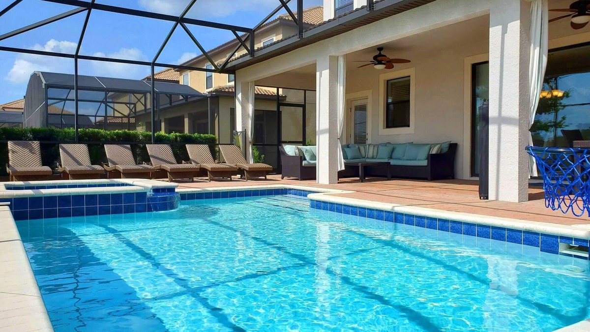 Davenport House | Exceptional Villa: Saltwater Pool, No Rear Neighbors, Game Room & Movie Theater