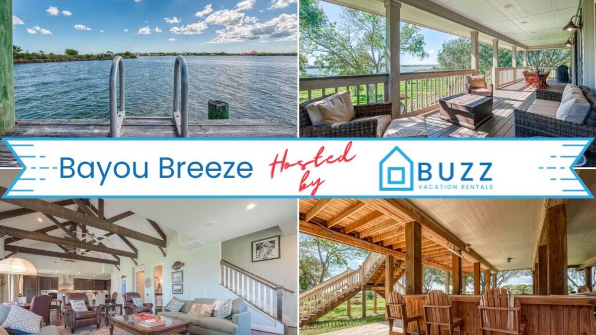 Dickinson House | Exclusive Waterfront Home, Private Boat Slip, Scenic Bayou Views