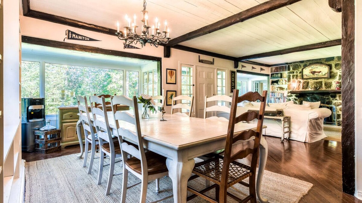 Sainte-Agathe-des-Monts Ski Chalet | Exquisite chalet with fully-functioning Boat house on the lake