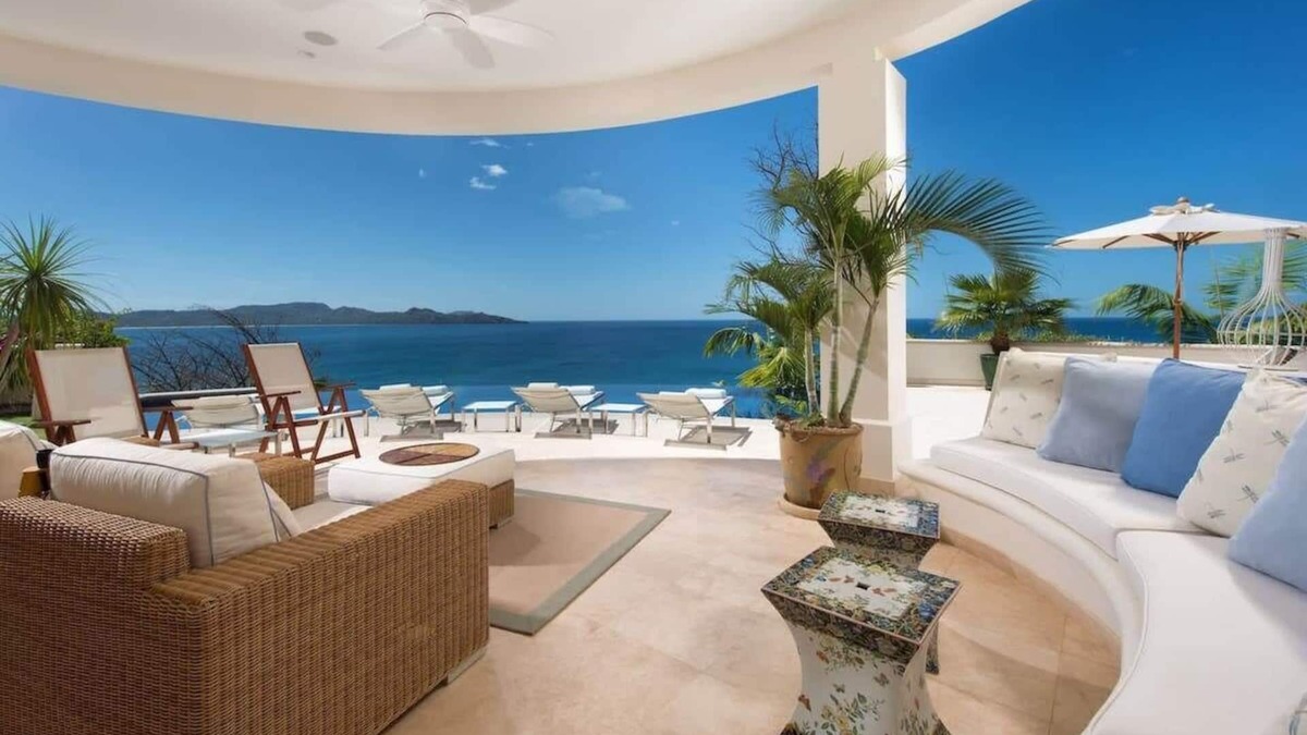 Playa Flamingo House | Exquisite Hilltop Villa with Luxurious Modern Design, Sweeping Ocean Views & Spa