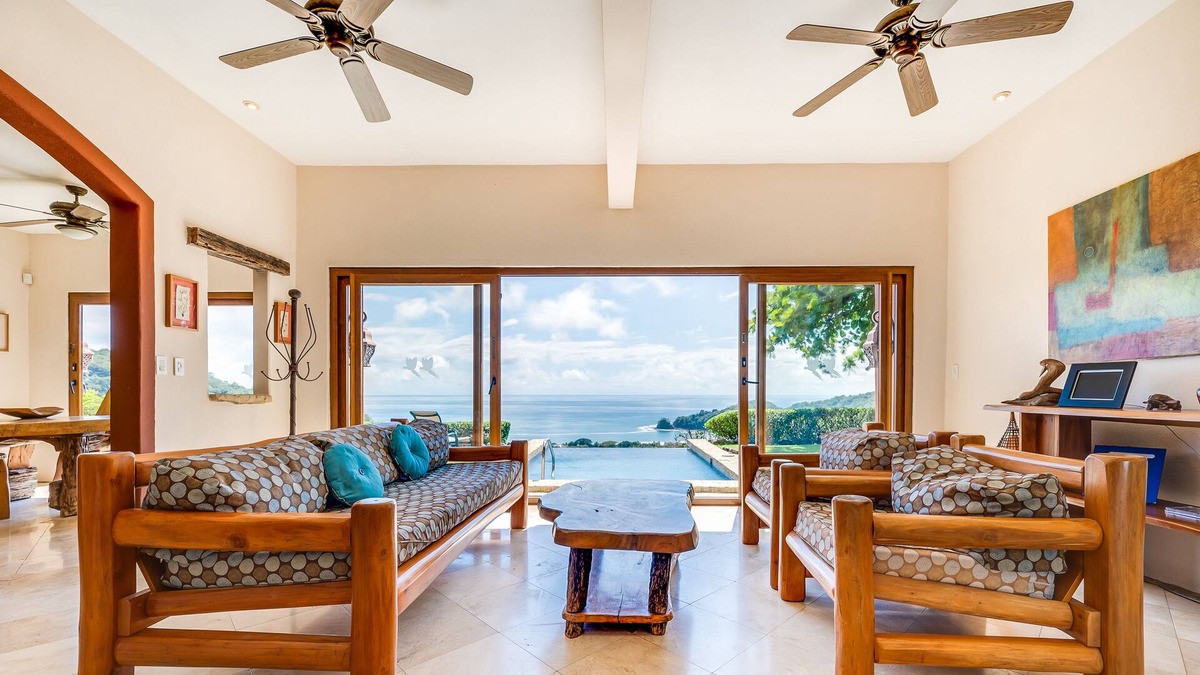 Islita Villa | Exquisite ocean-view villa with balcony, plunge pool, patio, & central AC