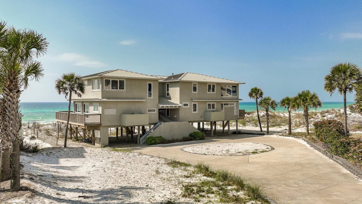 Gulf Pines House | Fall Dates Available! Gulf View! Steps from the Sand! 3 Adult Bikes!