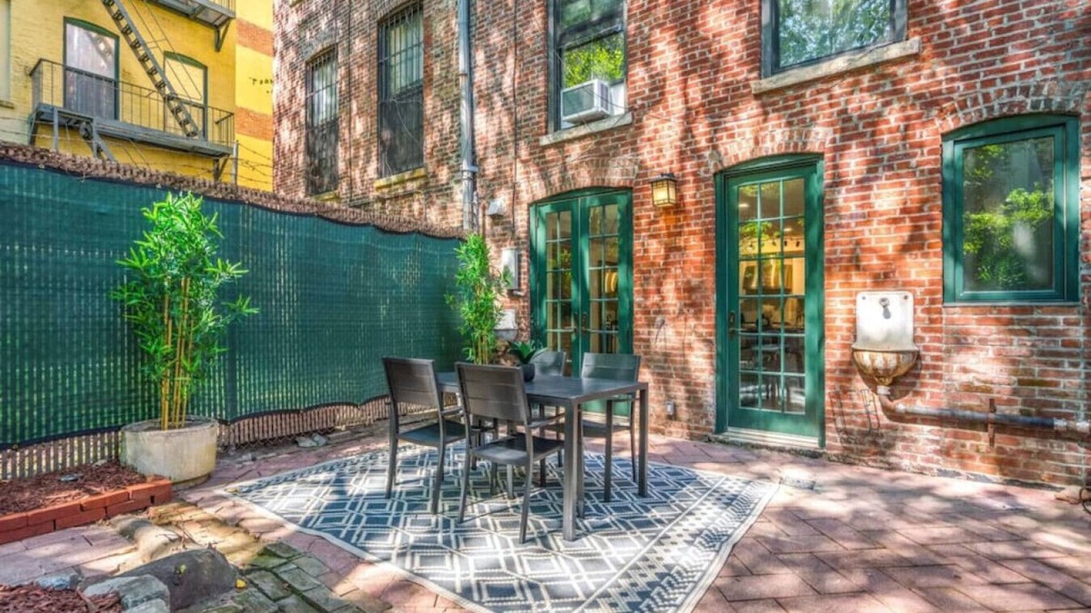 Central Park North House | Family Brownstone with Private Backyard Near Subway