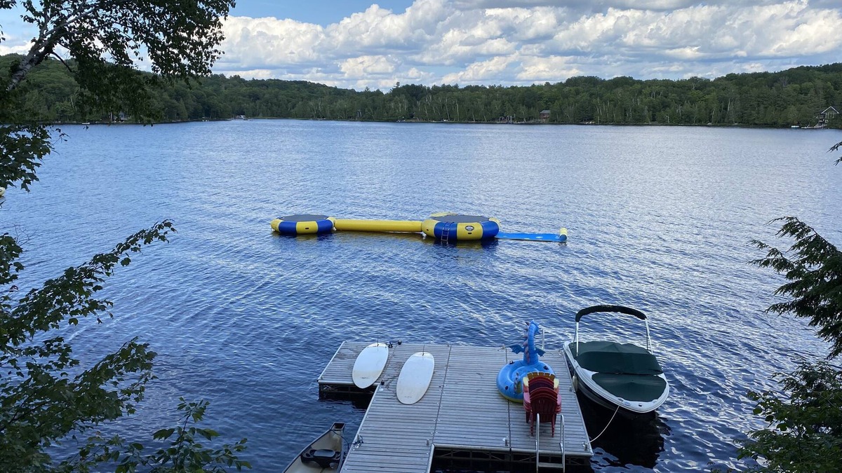Lake of Bays Cottage | Family Cottage for Rent: 2 Water Trampolines, 2 SUP, CanoenLOB:STR Lic #162-2023