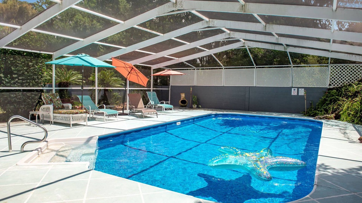 Mary Esther House | Family-friendly home with heated salt pool min from the beach