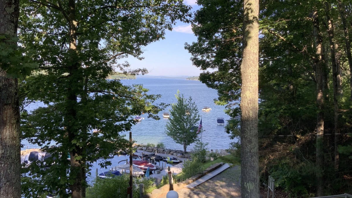 Wolfeboro House | Family Friendly house with lakefront views surrounded by trees
