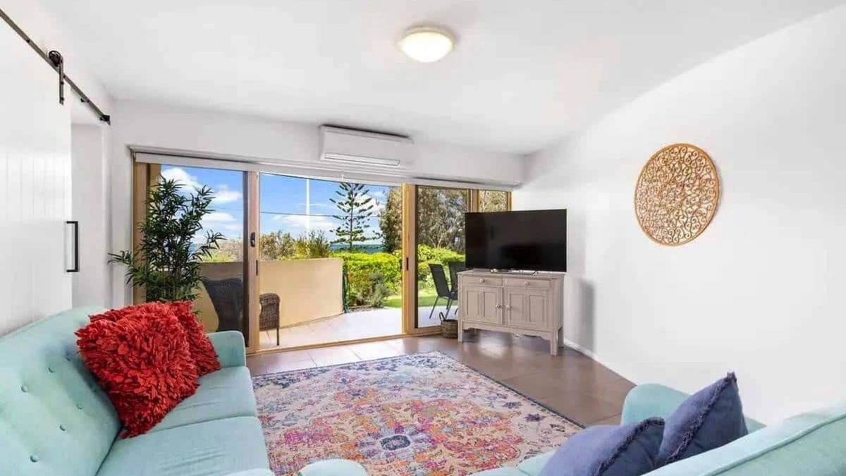 Moreton Bay Region Apartment | Family-friendly, oceanfront apartment with salt-water pool and private garden!