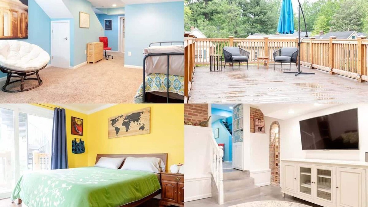 North Cleveland Park House | FAMILY-FRIENDLY/SUBWAY/ROOFTOP DECK/AU