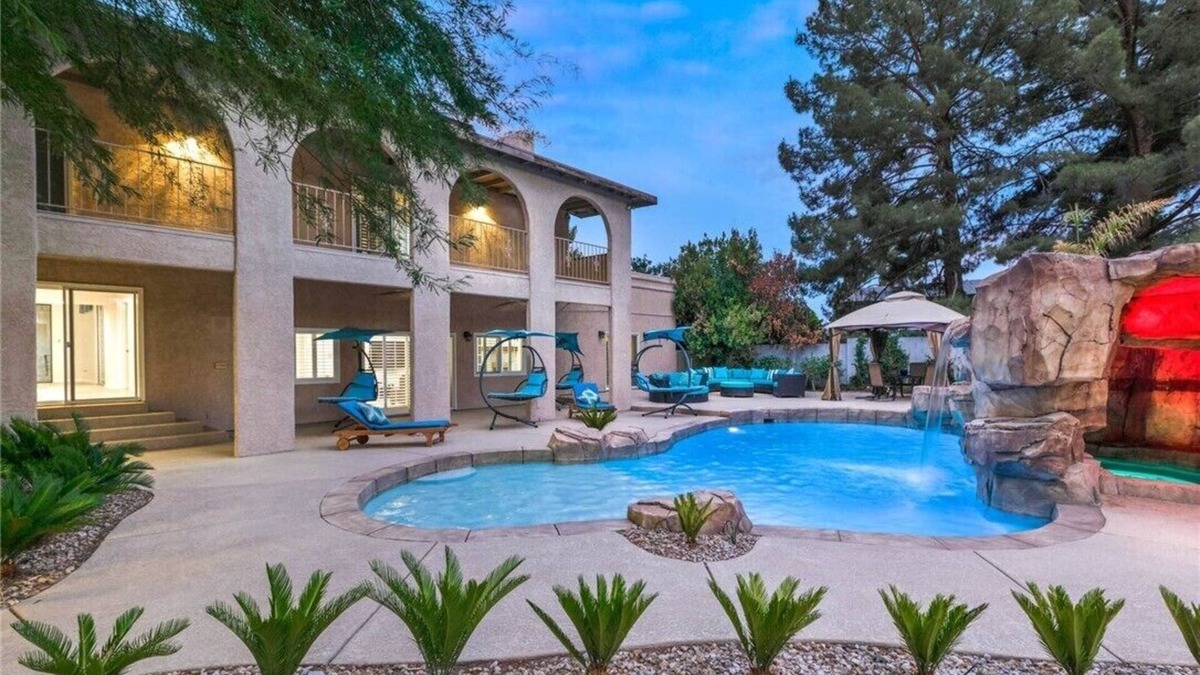Las Vegas House | Family Fun Oasis with Pool, BBQ & Game Room