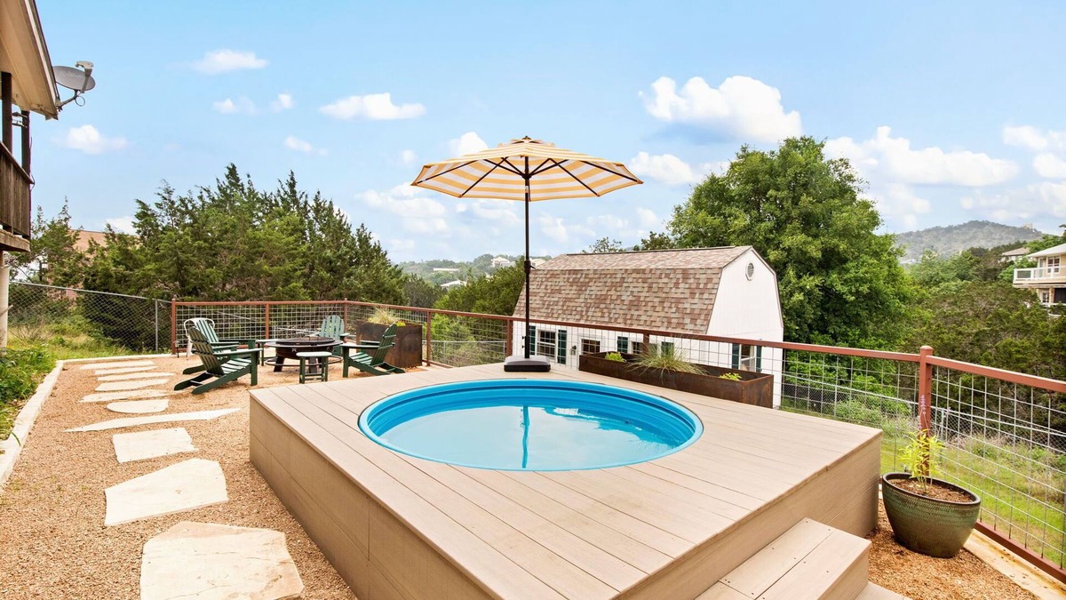 Canyon Lake House | Family home w/lake access, heated stock tank pool, kayaks, kid + dog-friendly
