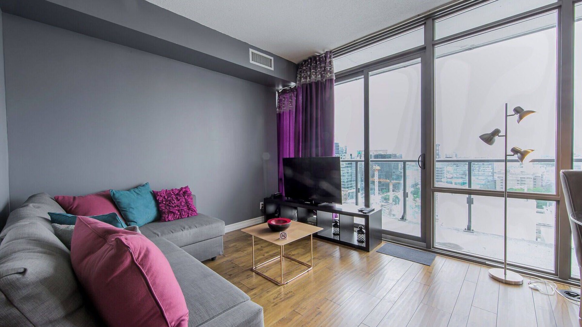 Bay Cloverhill Condo | Family Size 1 Bedroom Condo with BALCONY walk to SICK KIDS HOSPITAL. Sleeps 4