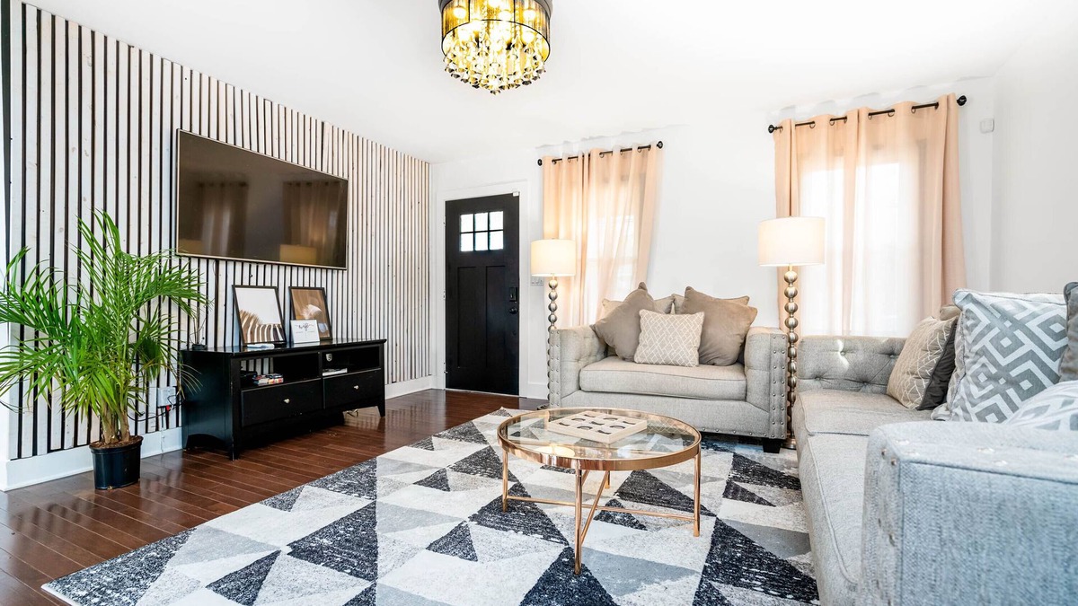 Candler-McAfee House | Family sized cozy Atlanta retreat with firepit 5 bedrooms 2 bathrooms