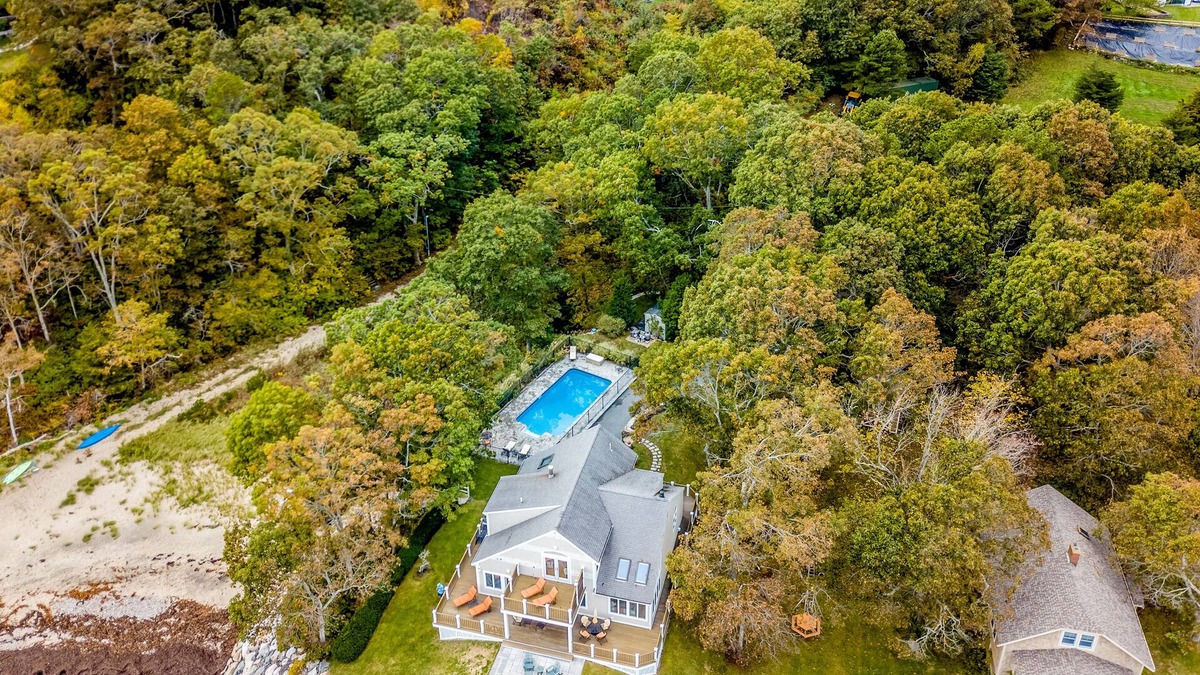 Ellisville House | Fantastic coastal retreat with private beach, wraparound decks, & private pool