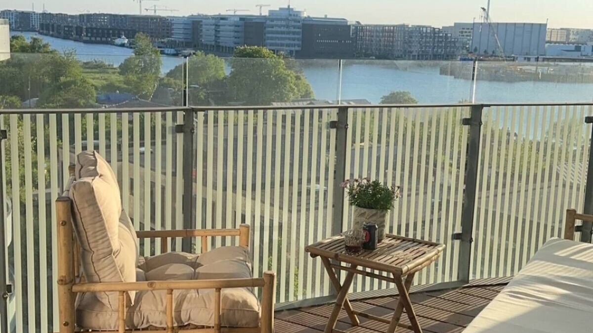 Amager Apartment | Fantastisk lejlighed med 45 m2 balkon