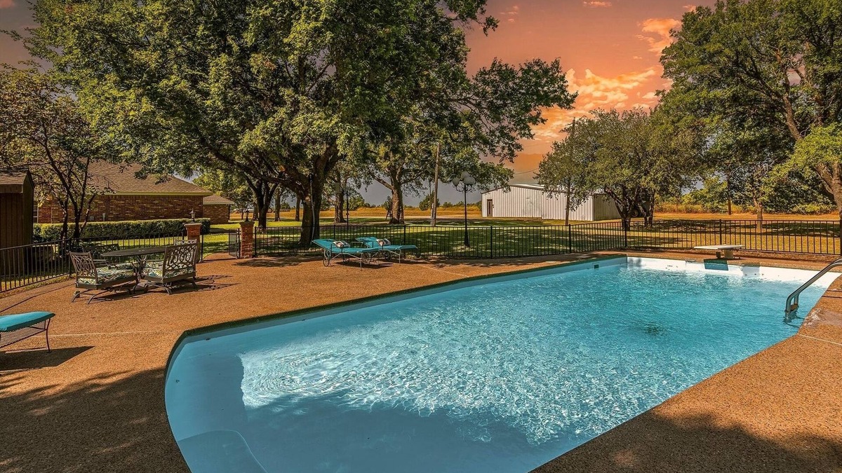 Farmersville Other | Farmhouse & Ranch style living for your vacay with pond, gazebo, trellis, pool.