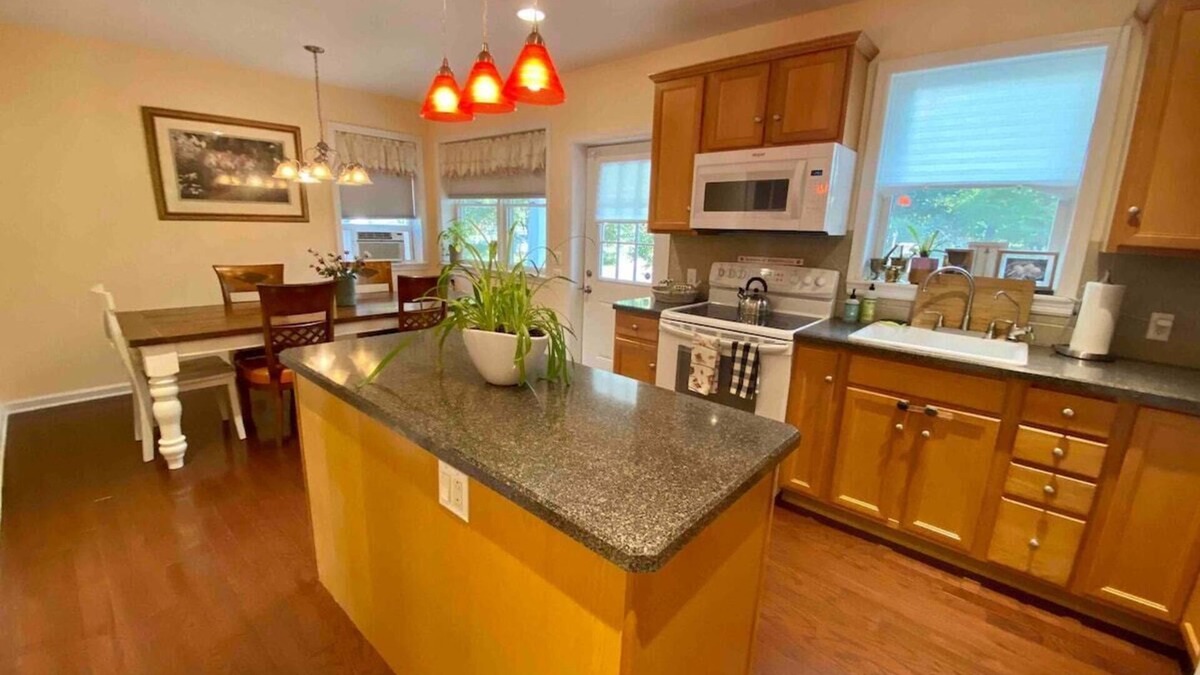 Warwick Apartment | Farms, wineries, trails, king bed & heated floors