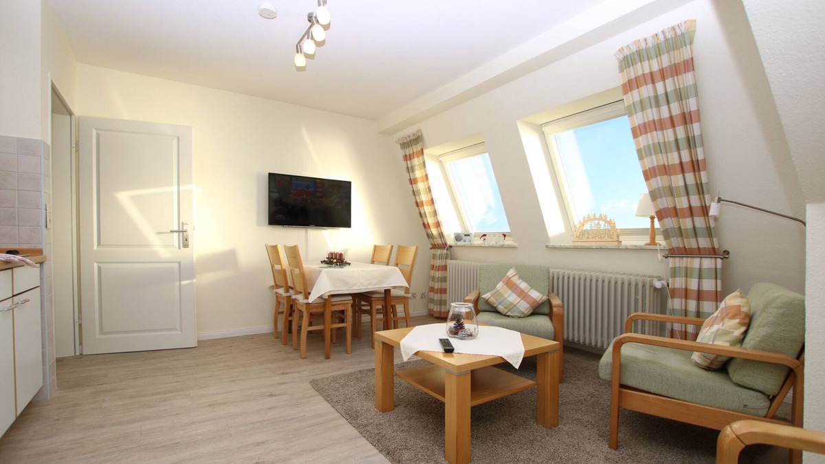 Wyk auf Foehr Apartment | Ferienwohnung mit 2- Zimmern auf ca. 45m² mit Direktem Meerblick